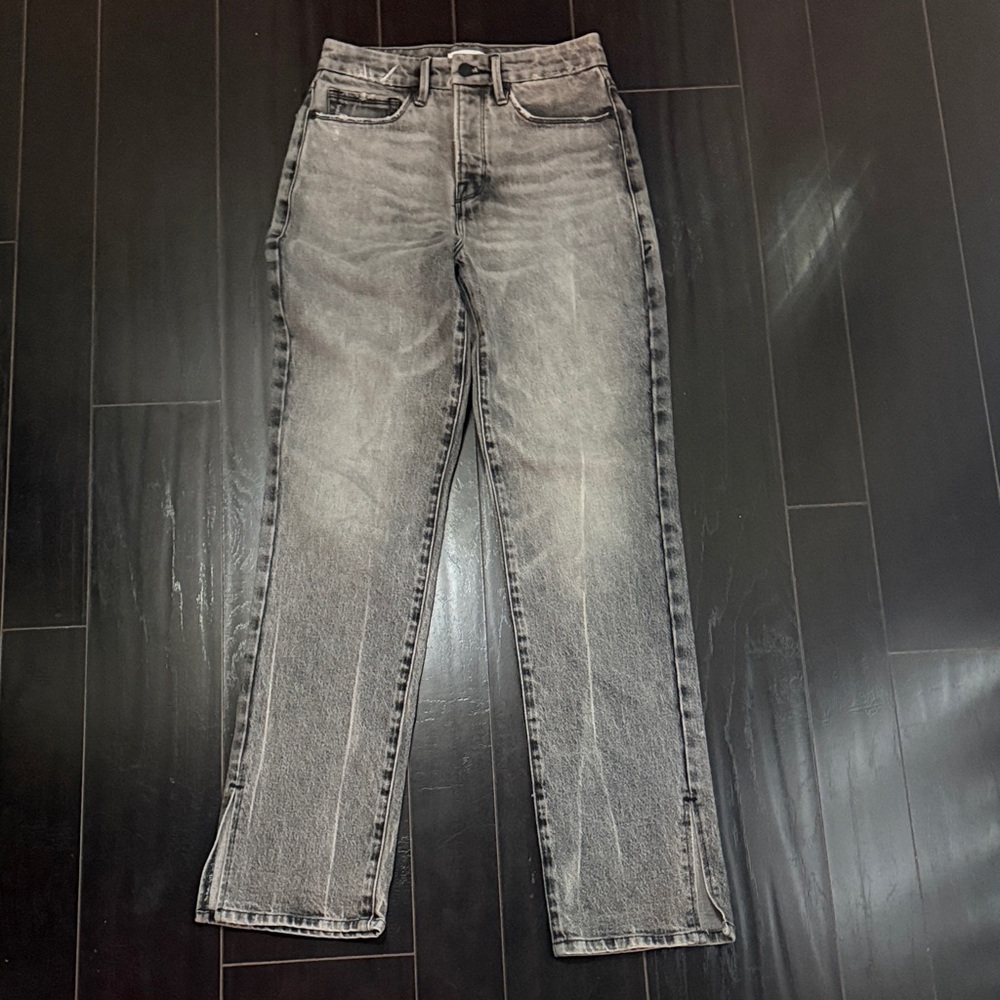 Good American GOOD BOY Washed Black Denim Jeans
